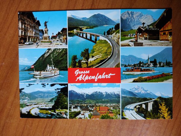 Postcard Alpenfahrt Europabrucke