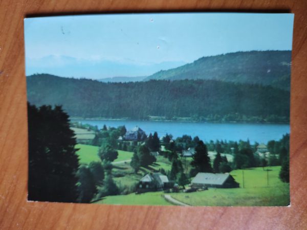 Postcard Der Schluchsee met Alpen