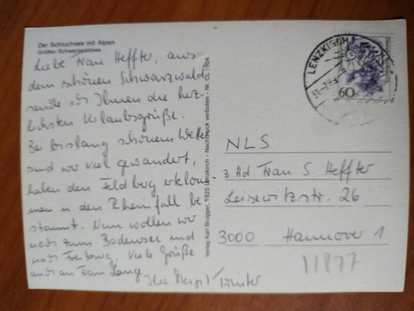 Postcard Der Schluchsee met Alpen - Image 2