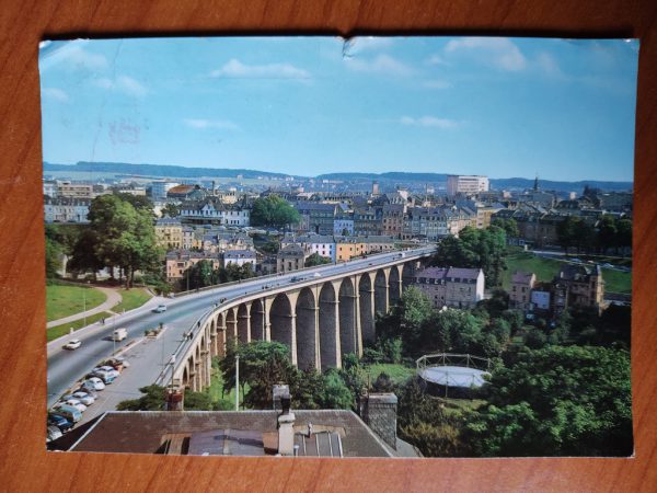Postcard Luxembourg Viaduc Passerelle