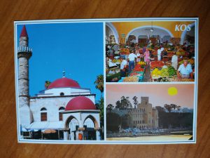 Postcard Kos 3 pictures