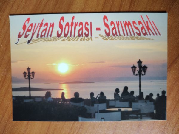 Postcard Seytan Sofrasi Sarimsakli