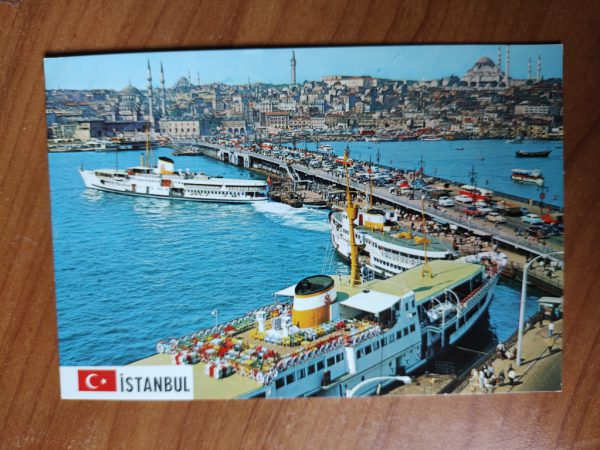 Postcard Istanbul Ships