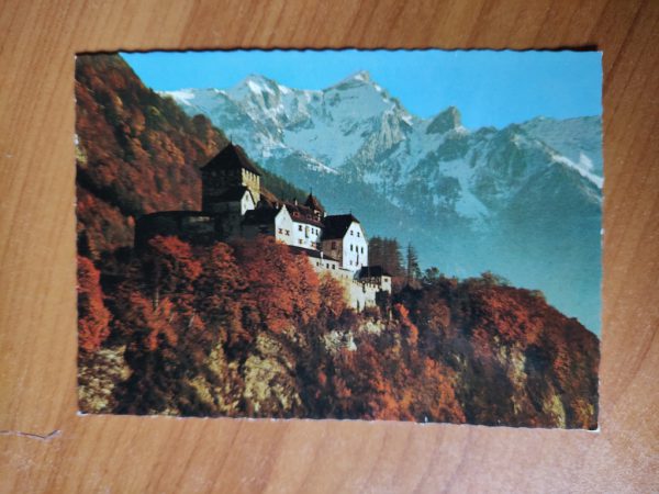 Postcard Lichtenstein Schloss Vaduz