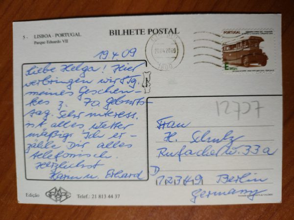 Postcard Lisboa Parque eDUARDO - Image 2