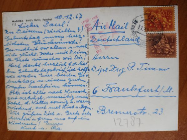 Postcard Madeira Hotel Reid - Image 2