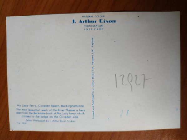 Postcard My Lady Ferry Buckinghamsire - Image 2