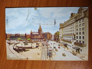 Postcard Leeds Ciry Square