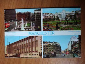 Postcard Manchester 4 pictures