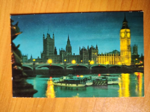 Postcard London Houses of Parliament