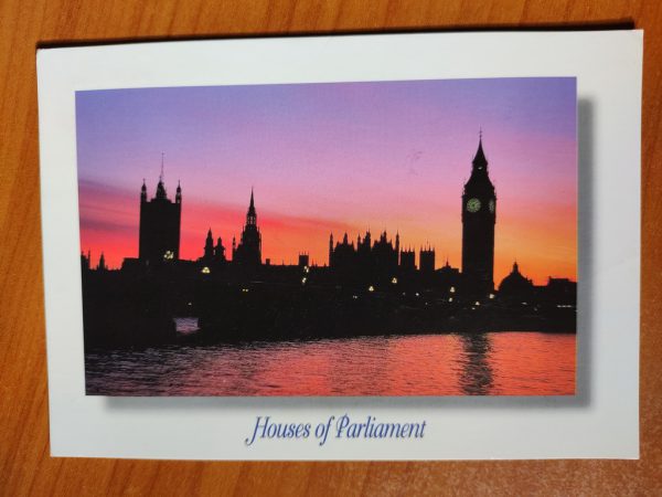 Postcard London Houses of Parliament