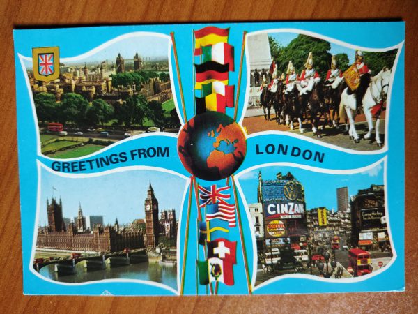 Postcard Greetings from London 4 pictures