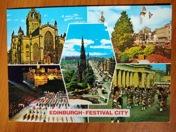 Postcard Edinburgh festival city