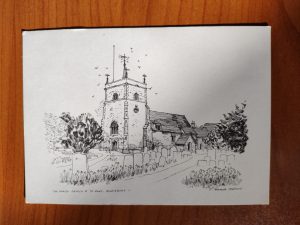 Postcard Parish Church st Mary Bucklebury