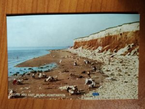 Postcard Hunstanton Cliffs and Beach