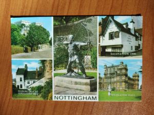 Postcard Nottingham 5 pictures