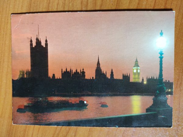 Postcard London Houses of Parliament