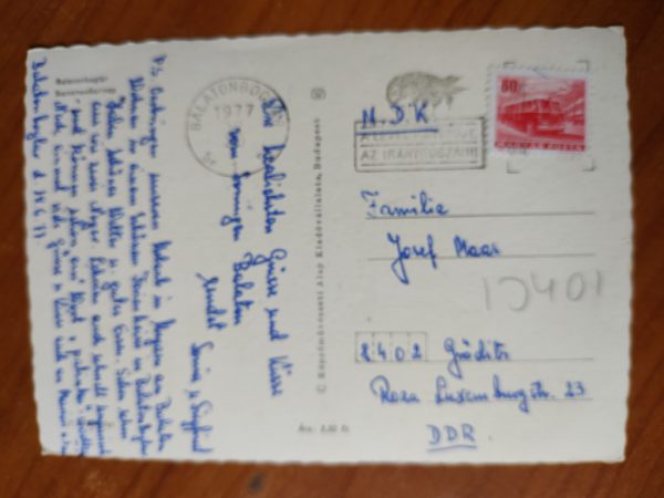 Postcard Udvozlet Balaton - Image 2