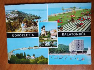 Postcard Udvozlet Balatonrol