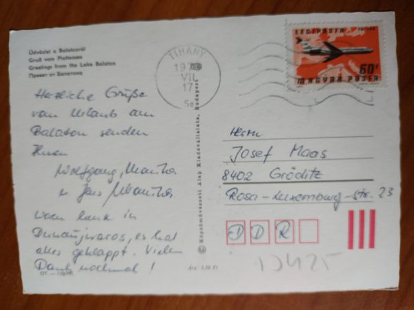 Postcard Udvozlet Balatonrol - Image 2