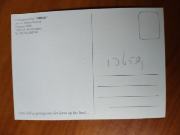 Postcard Amsterdam Ship Vrede - Image 2