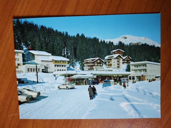 Postcard Arosa Railway Station