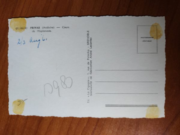 Postcard Privas Ardeche - Image 2