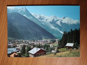 Postcard Chamonix Mont Blanc