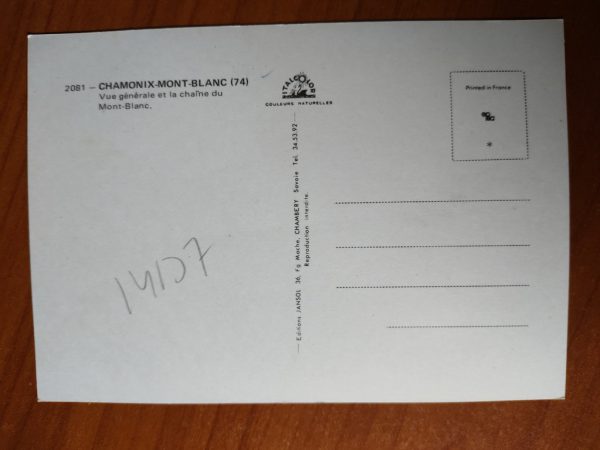 Postcard Chamonix Mont Blanc - Image 2