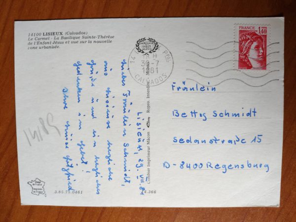 Postcard Lisieux Calvados - Image 2