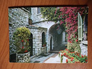 Postcard Flowers French Riviera