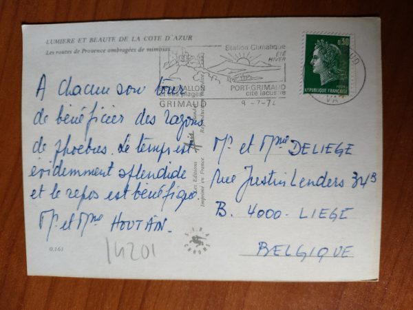 Postcard Cote d Azur - Image 2