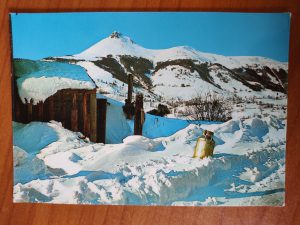 Postcard Paysage de Neige Auvergne