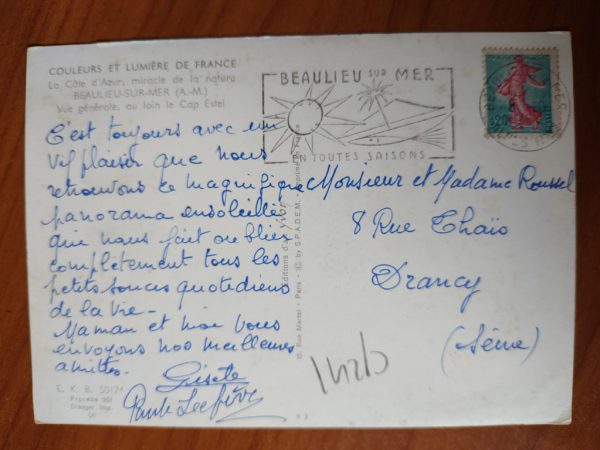 Postcard Cote d Azur - Image 2