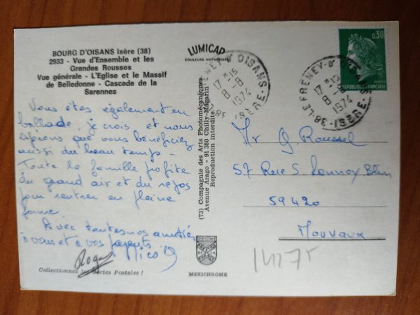 Postcard Isere Bourg d Oisans - Image 2