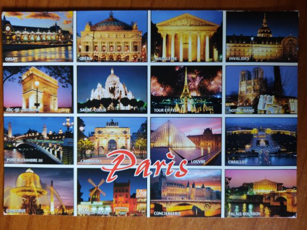 Postcard Paris 16 pictures