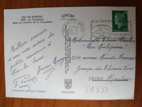 Carte Postale Lac Du Bourget - Image 2