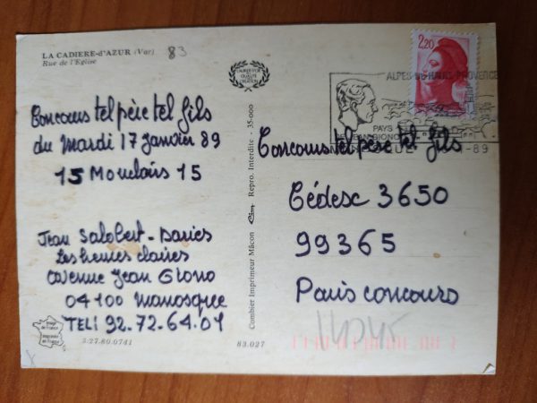 Carte Postale La Cadiere - Image 2