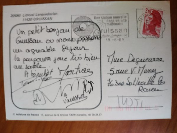 Carte Postale Souvenir de Gruissan - Image 2