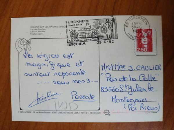 Carte Postale Hautes Vosges - Image 2
