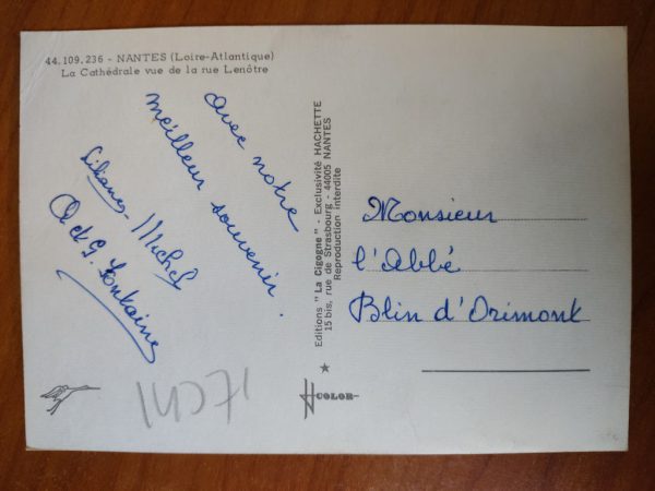 Carte Postale Nantes Cathedrale - Image 2