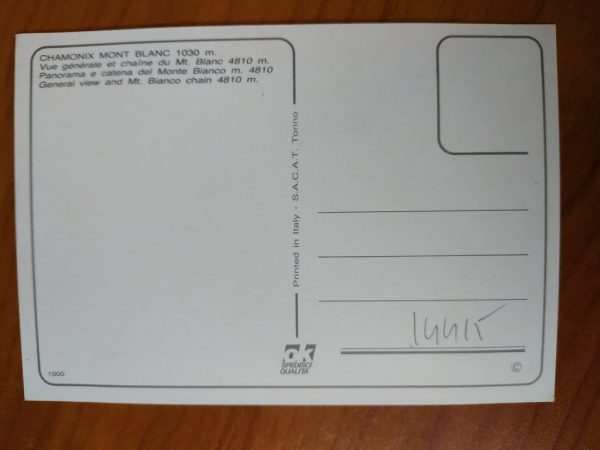 Carte Postale Mont Blanc - Image 2