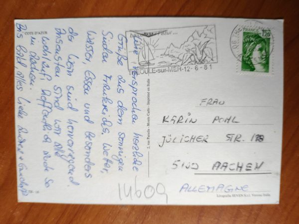 Carte Postale Theoule - Image 2