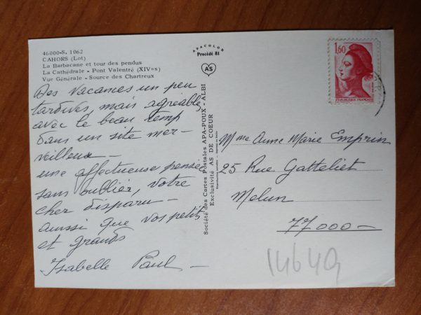 Carte Postale Cahors - Image 2
