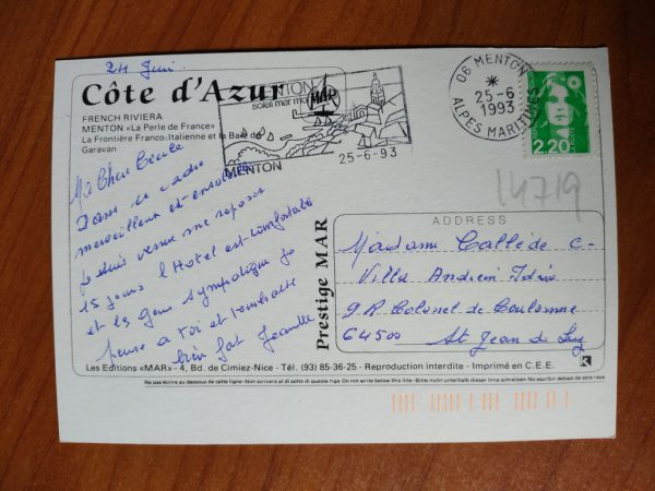 Carte Postale Menton - Image 2