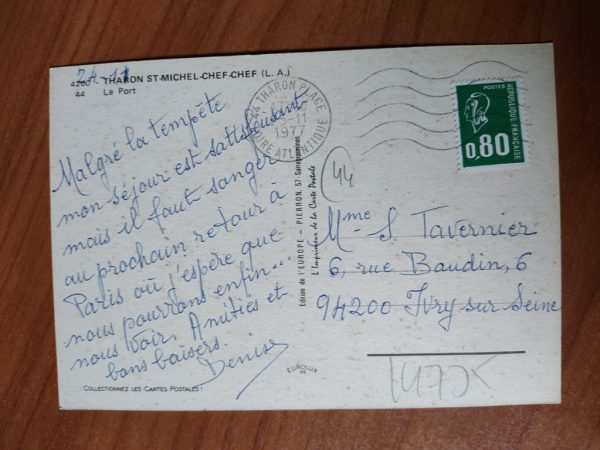 Carte Postale Tharon Port - Image 2
