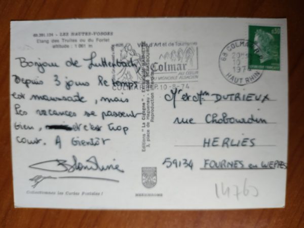 Carte Postale Les Hautes Vosges - Image 2