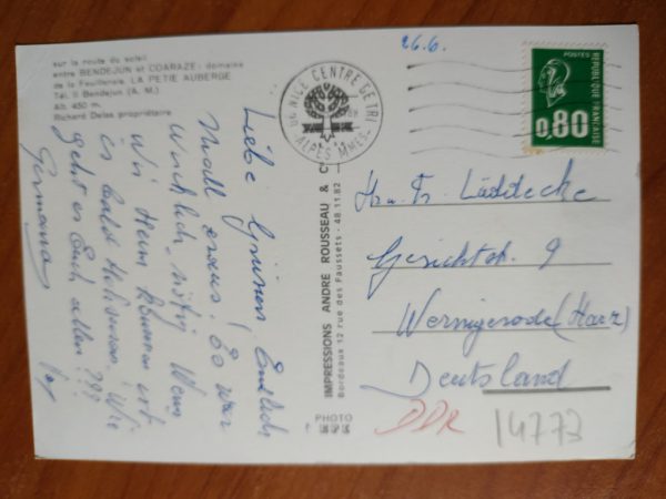 Postcard La Petie Auberge - Image 2