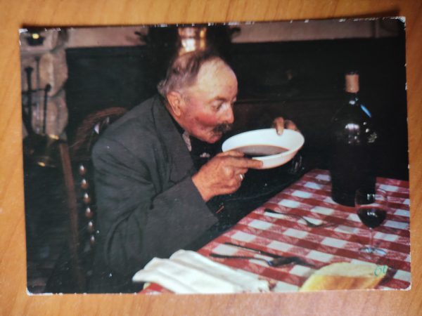 Postcard Apres sa soupe