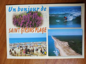 Postcard un bonjour de Saint Girons Plage